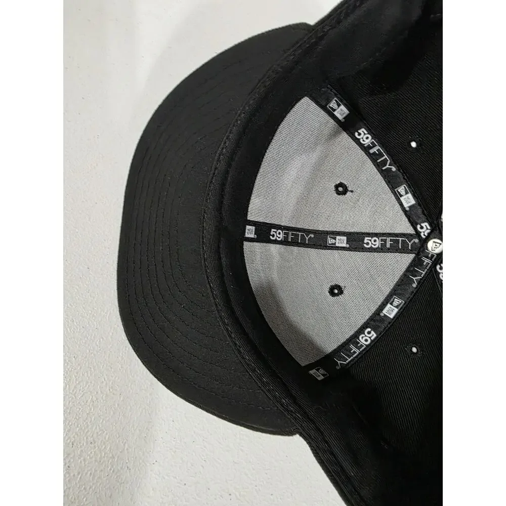 New Era 59Fifty Unisex Cap MLB Chicago White Sox Black Hat Cap Size 8